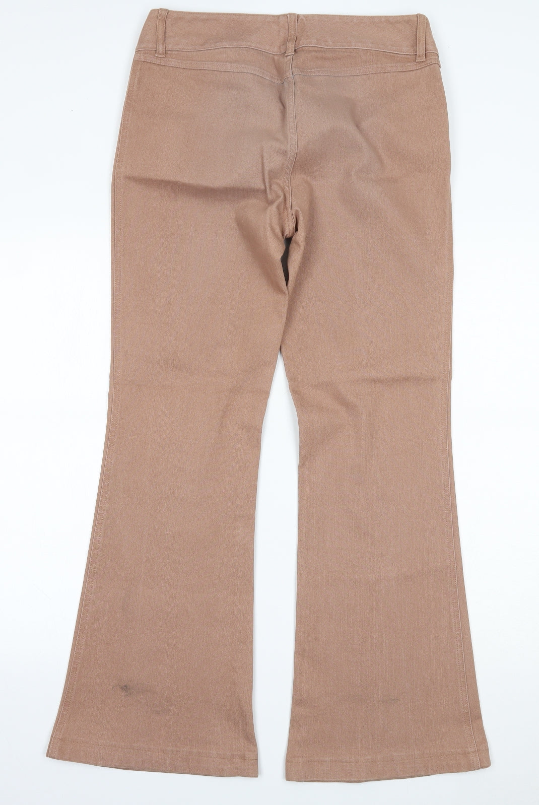 NEXT Womens Beige  Denim Flared Jeans Size 12 L29 in