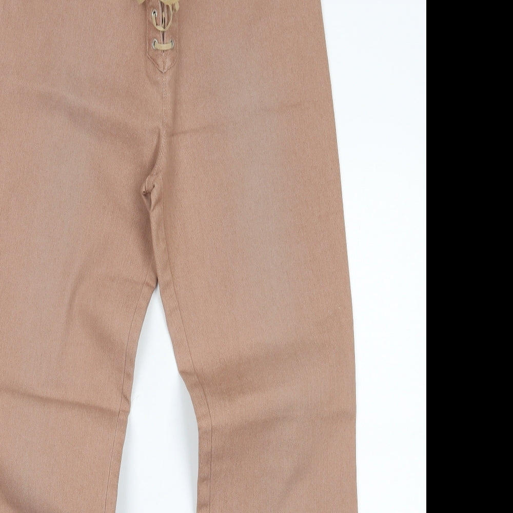 NEXT Womens Beige  Denim Flared Jeans Size 12 L29 in
