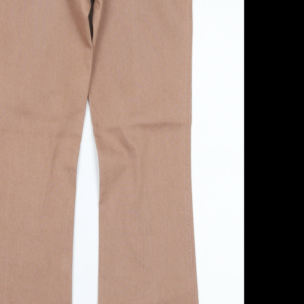NEXT Womens Beige  Denim Flared Jeans Size 12 L29 in