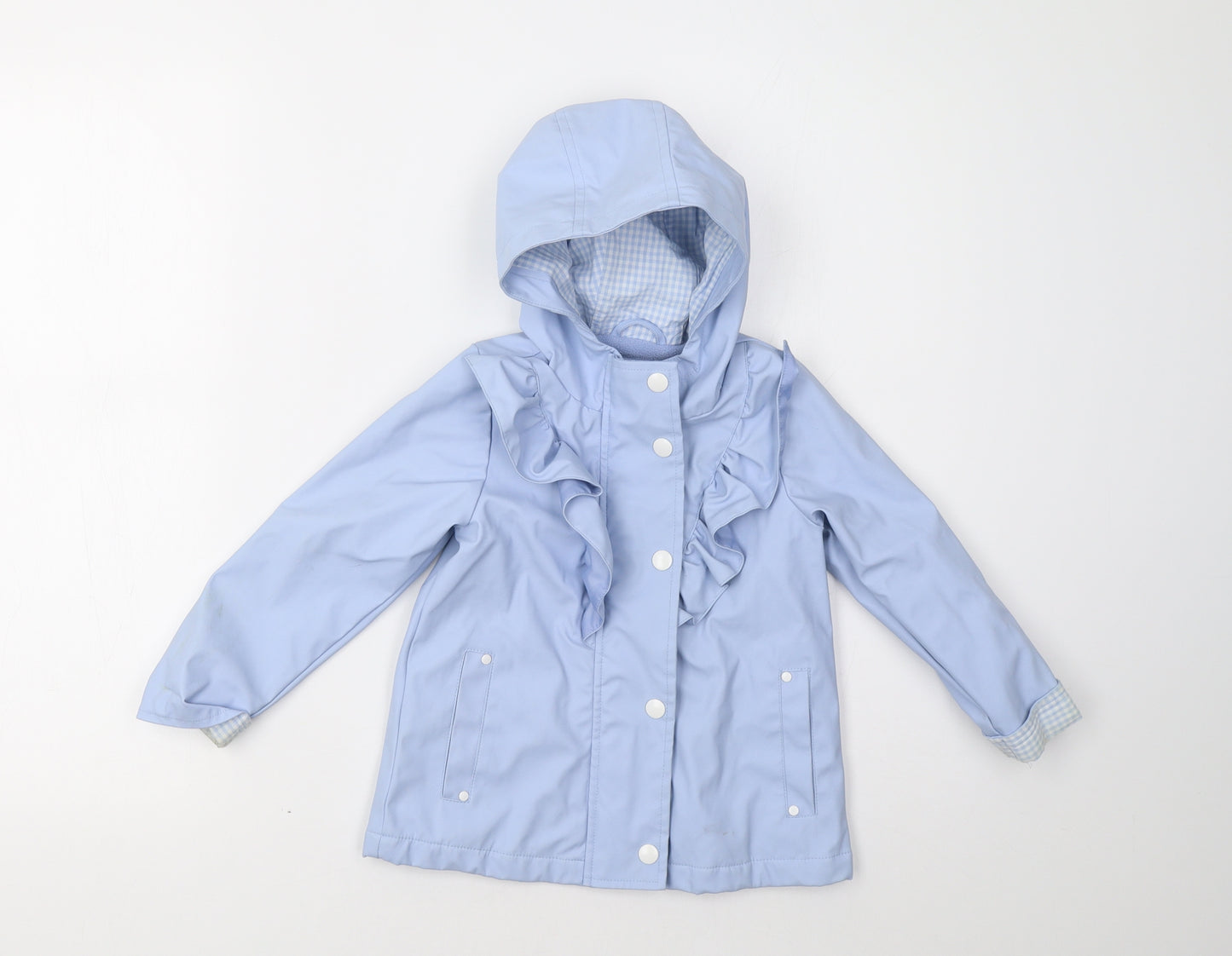 Sainsburys Girls Blue   Rain Coat Coat Size 2-3 Years
