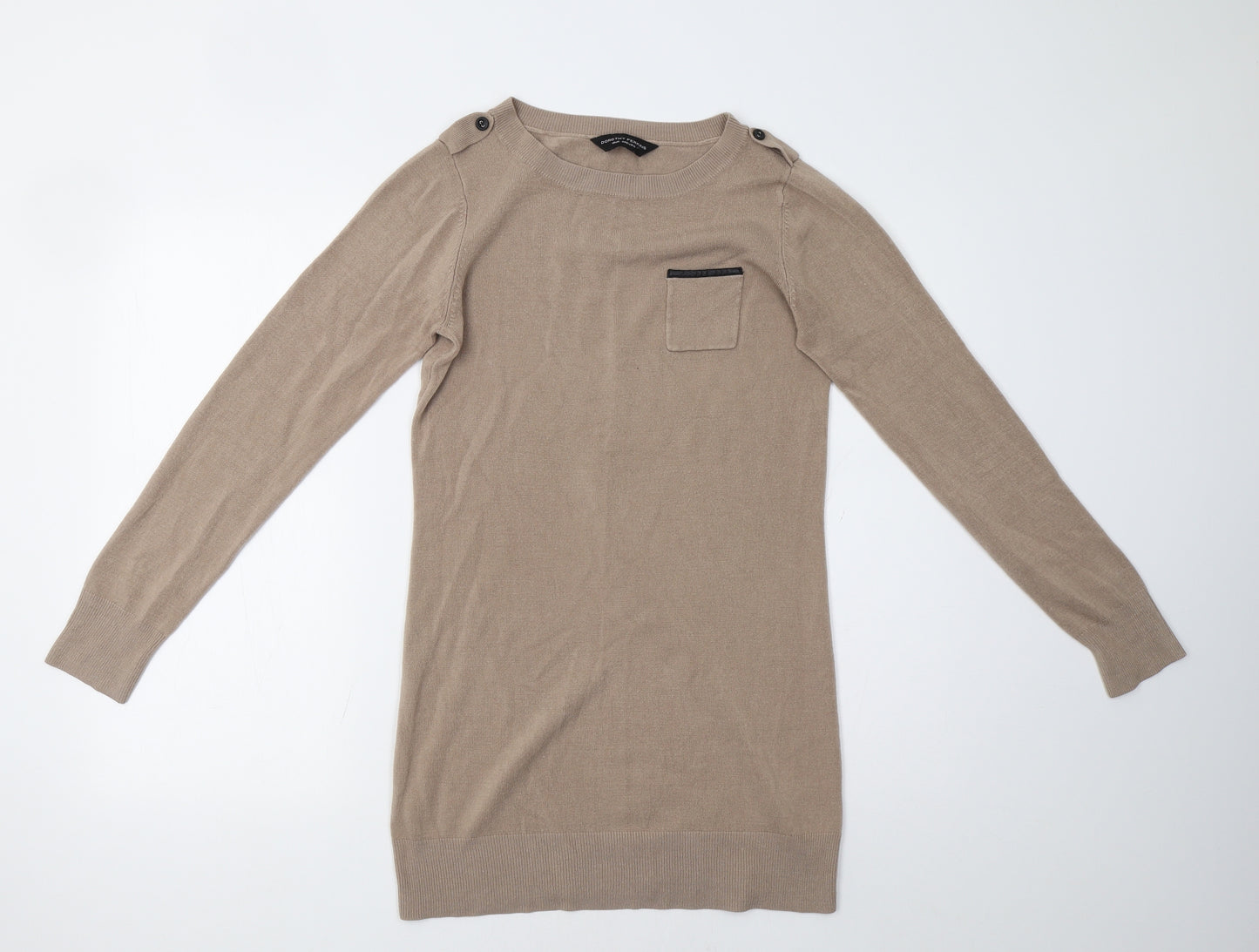 Dorothy Perkins Womens Beige   Pullover Sweatshirt Size 12