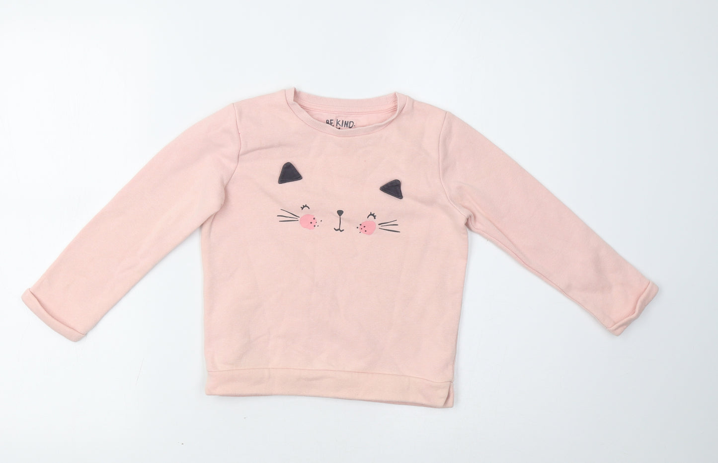 F&F Girls Pink   Pullover Sweatshirt Size 5-6 Years