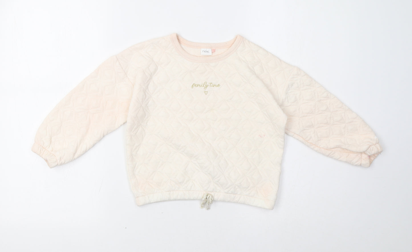 NEXT Girls Pink   Pullover Sweatshirt Size 4-5 Years
