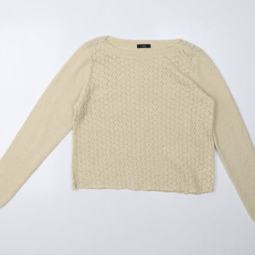 M&Co Womens Beige   Pullover Sweatshirt Size 12