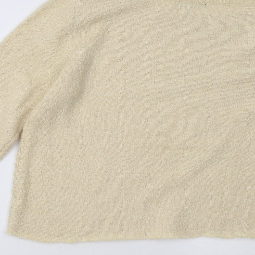 M&Co Womens Beige   Pullover Sweatshirt Size 12