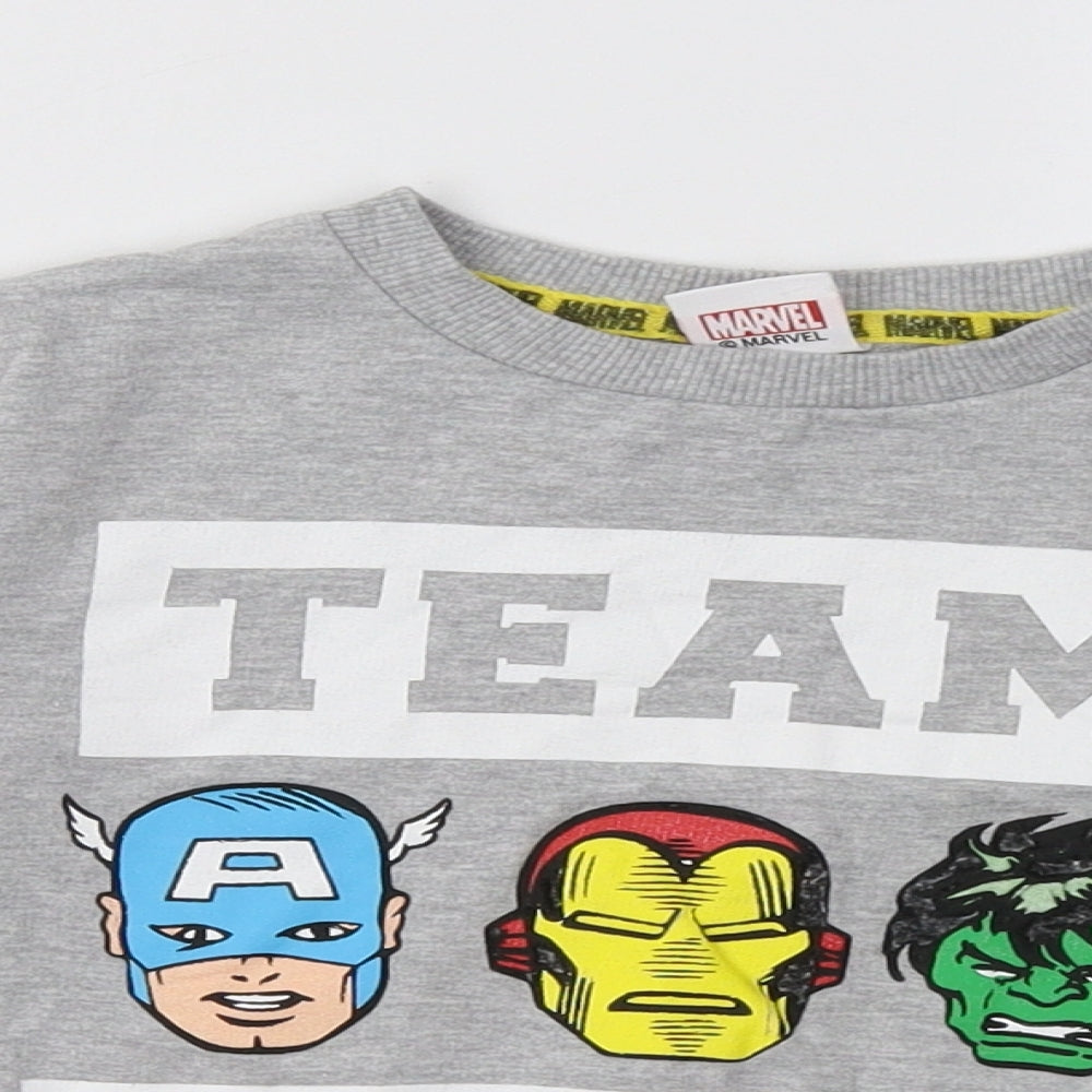 Marvel Boys Grey   Pullover Sweatshirt Size 4-5 Years