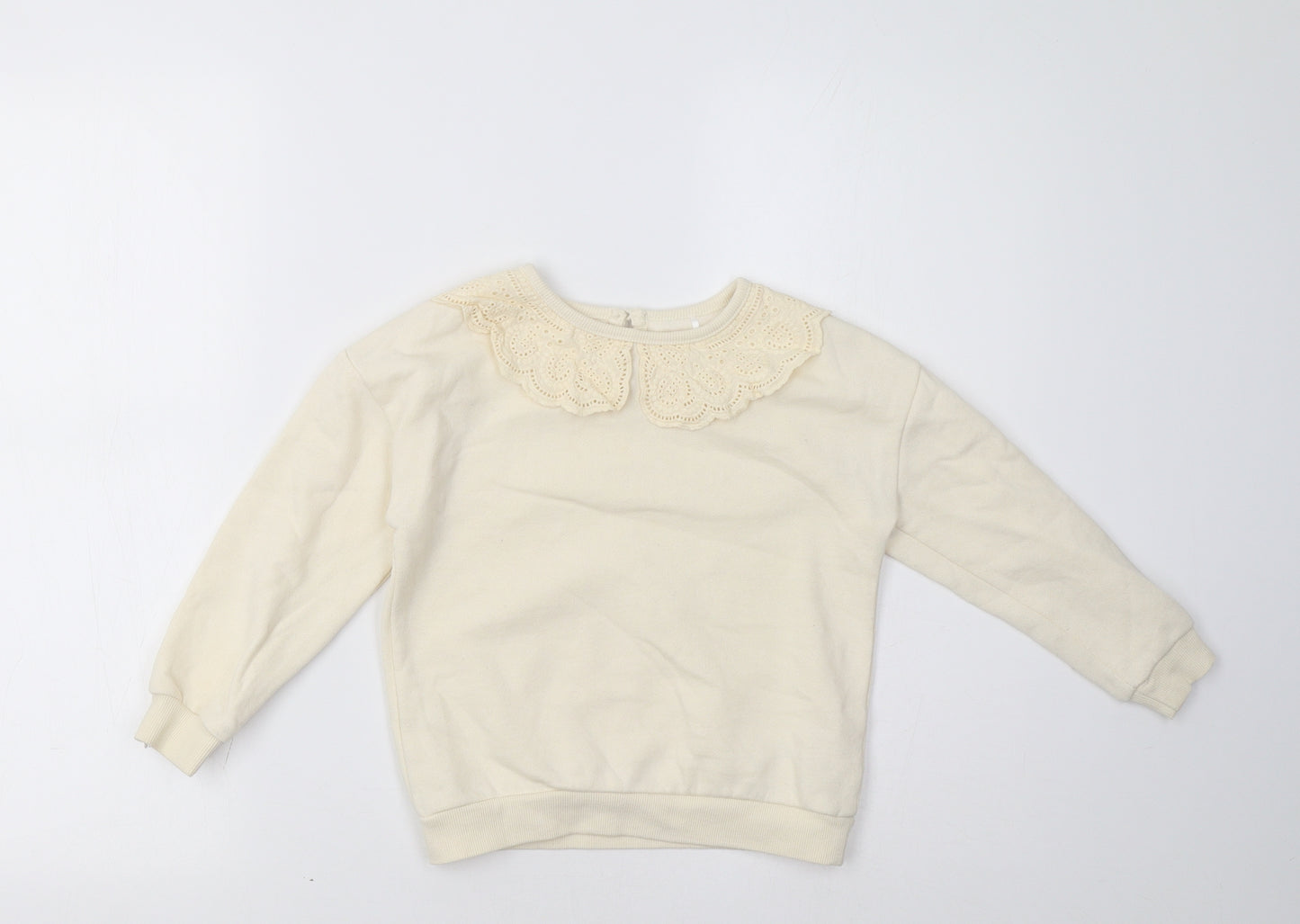 George Girls Beige   Pullover Sweatshirt Size 5-6 Years
