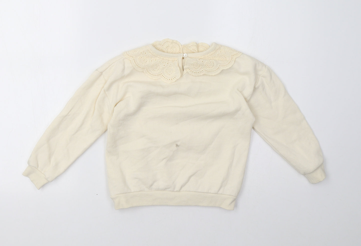 George Girls Beige   Pullover Sweatshirt Size 5-6 Years