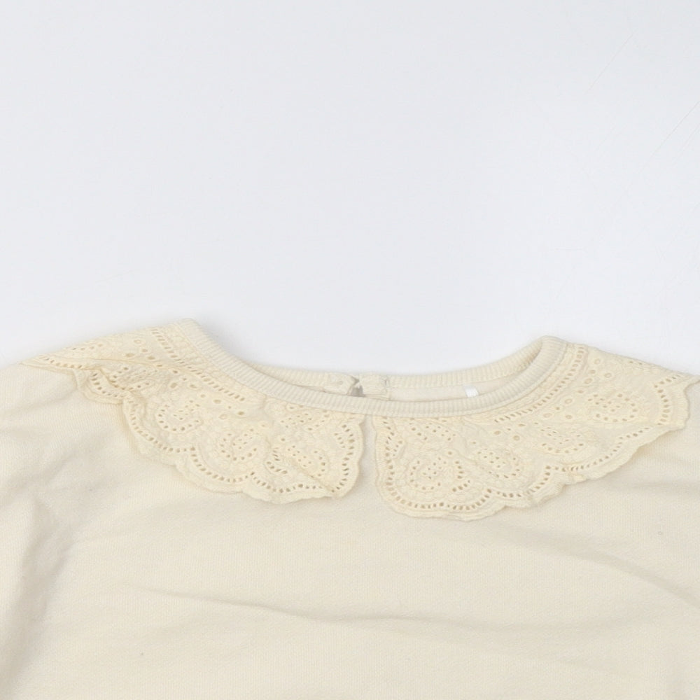 George Girls Beige   Pullover Sweatshirt Size 5-6 Years