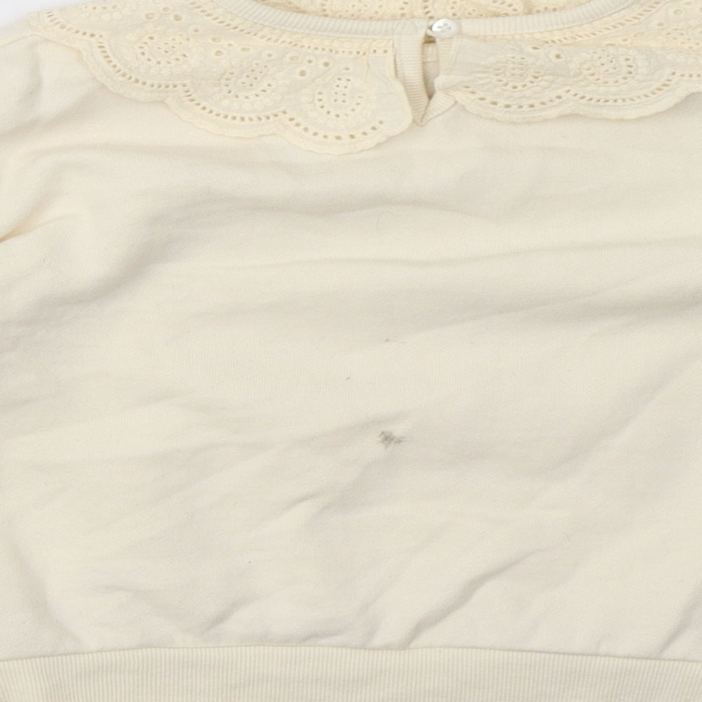George Girls Beige   Pullover Sweatshirt Size 5-6 Years