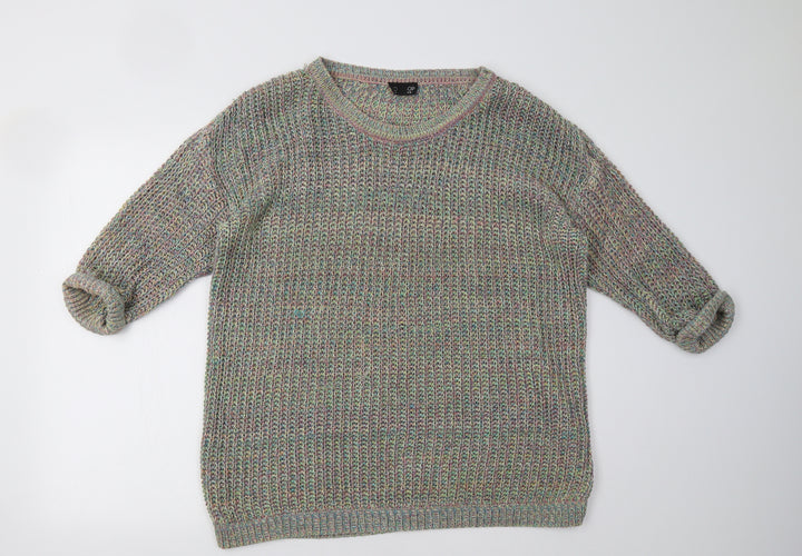 Topshop Womens Multicoloured   Pullover Sweatshirt Size 10