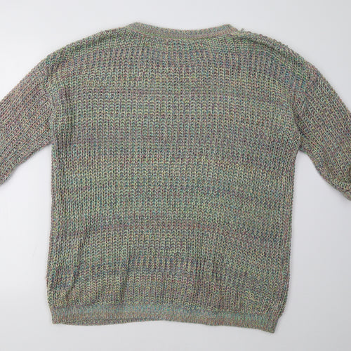 Topshop Womens Multicoloured   Pullover Sweatshirt Size 10