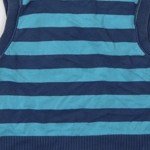 NEXT Girls Blue Striped  Pullover Sweatshirt Size 3 Years