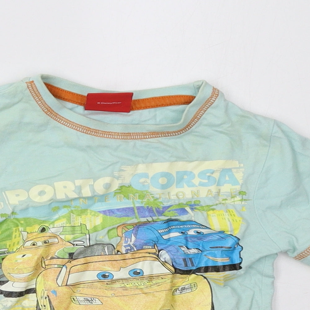Disney Pixar Boys Blue   Basic T-Shirt Size 2-3 Years  - Cars