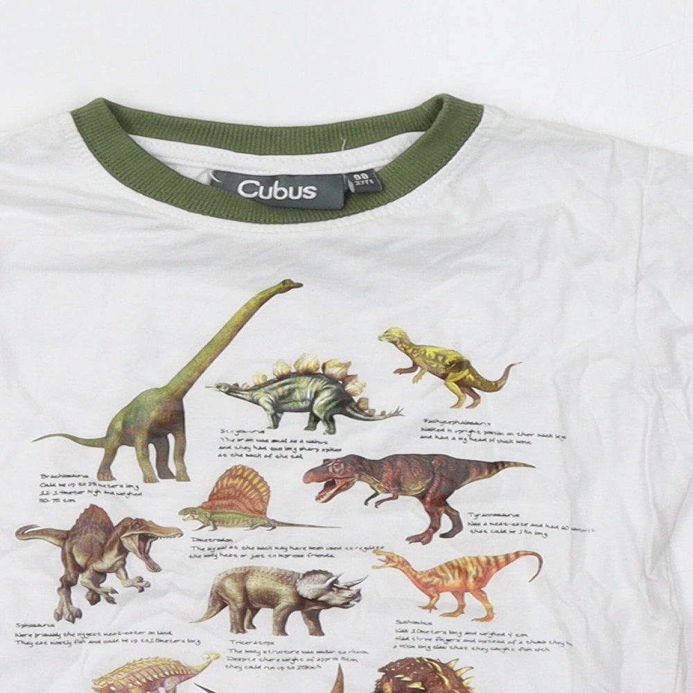 Cubus Boys White   Basic T-Shirt Size 3 Years