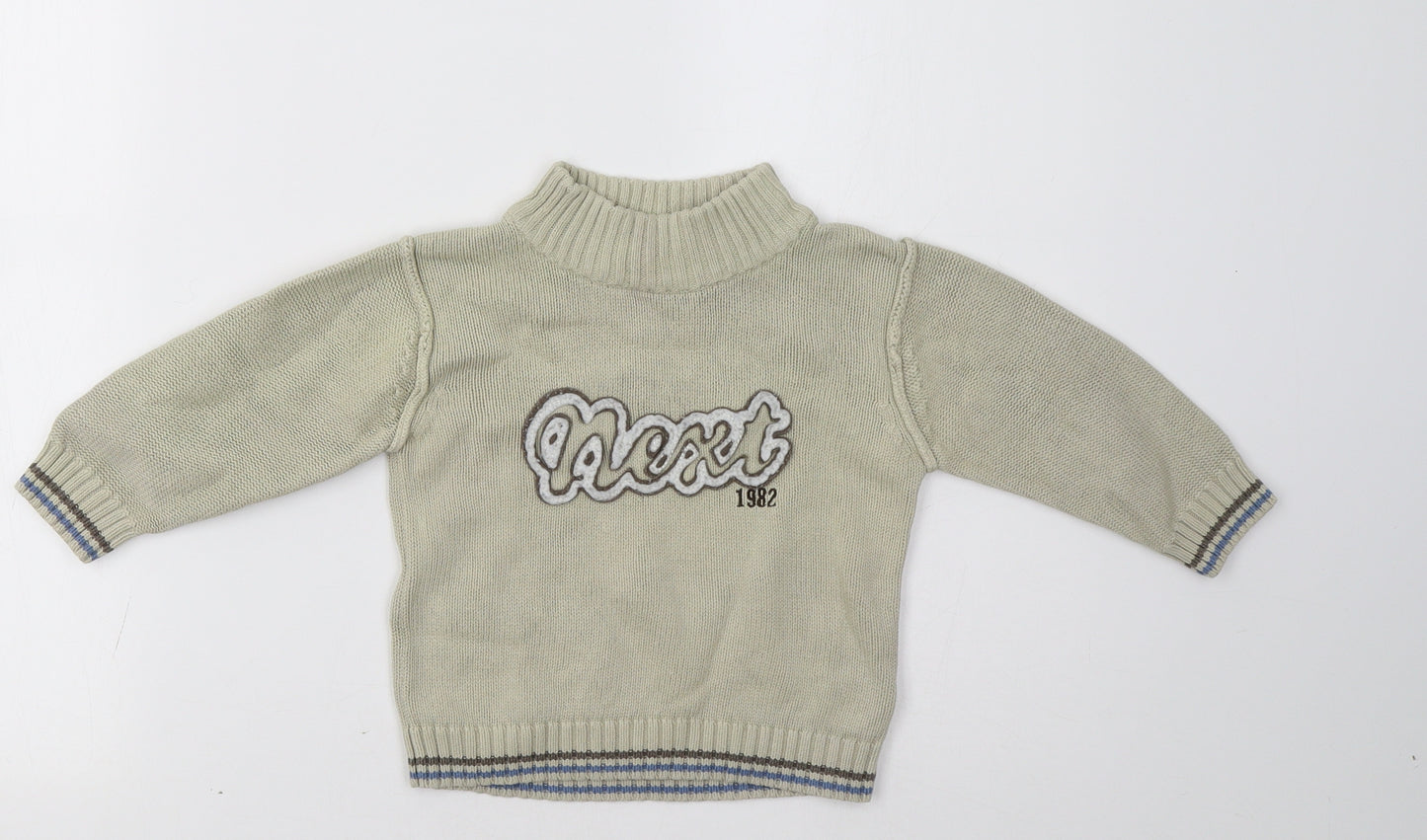 NEXT Boys Beige   Pullover Jumper Size 12-18 Months