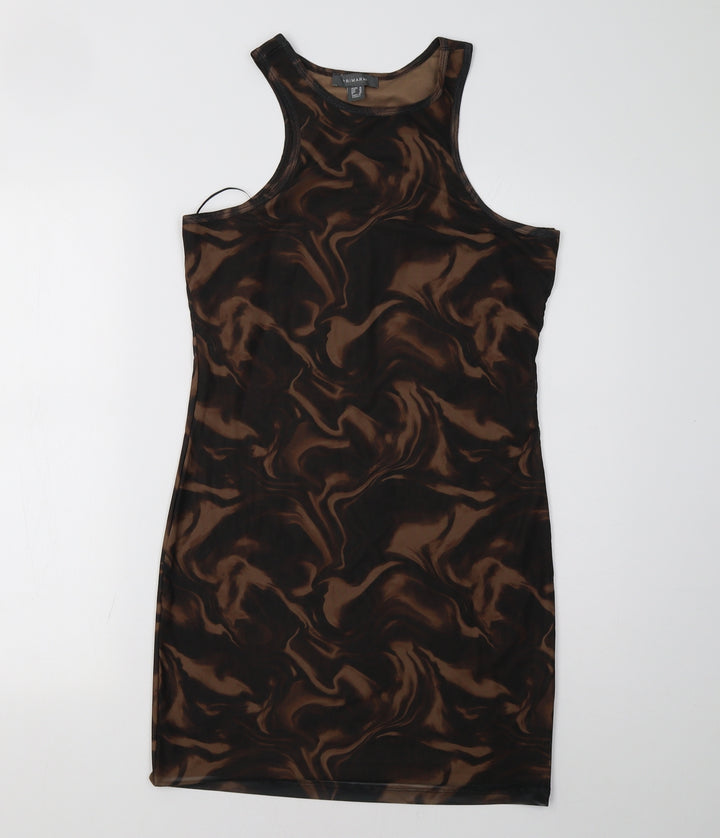 Primark Womens Brown Bodycon Size 14