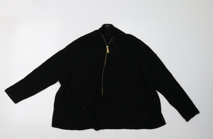 River Island Womens Black   Pullover Sweatshirt Size 14