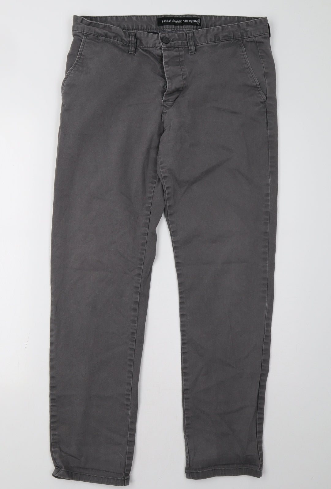 Primark Mens Grey   Trousers  Size 34 L32 in