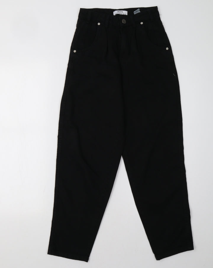 Bershka Womens Black Mom Jeans Size 6 L29 in