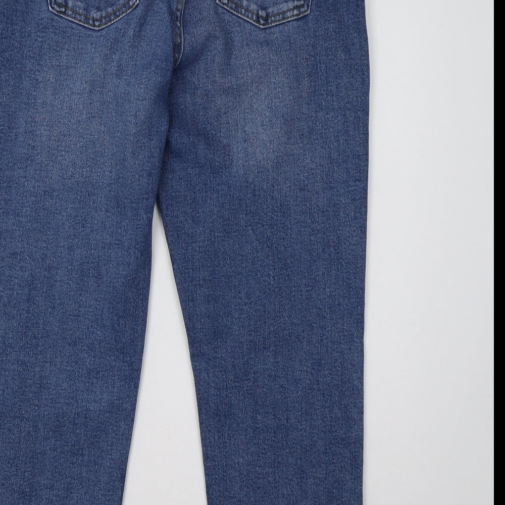 Primark Womens Blue  Denim Straight Jeans Size 14 L28 in