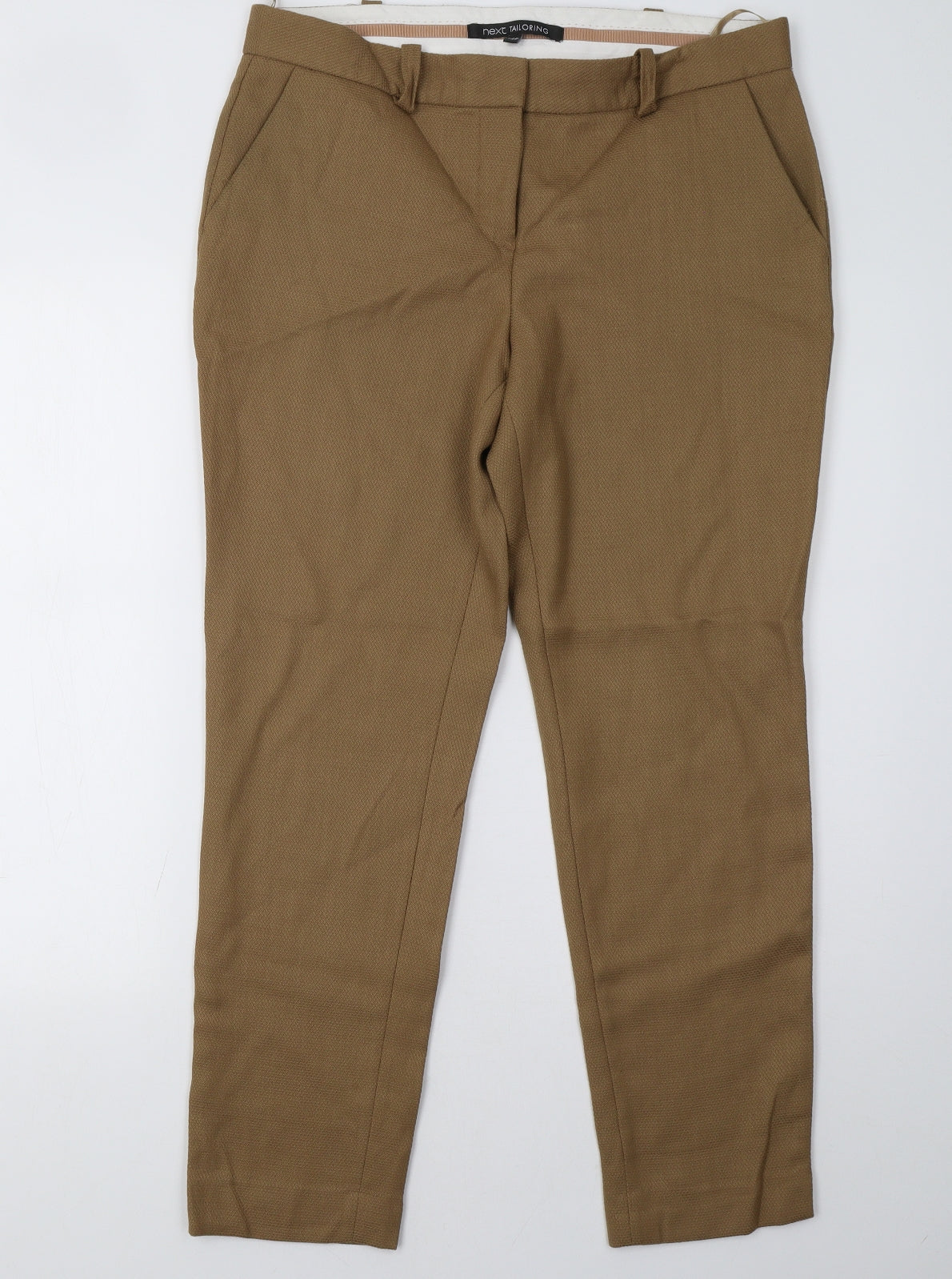 NEXT Womens Brown   Trousers  Size 14 L31 in