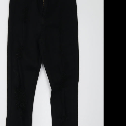 GIRL VIVI Womens Black   Skinny Jeans Size 6 L30 in