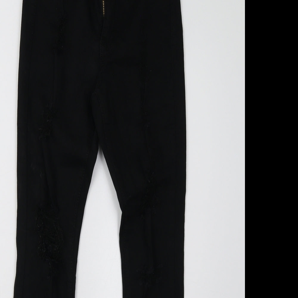 GIRL VIVI Womens Black   Skinny Jeans Size 6 L30 in