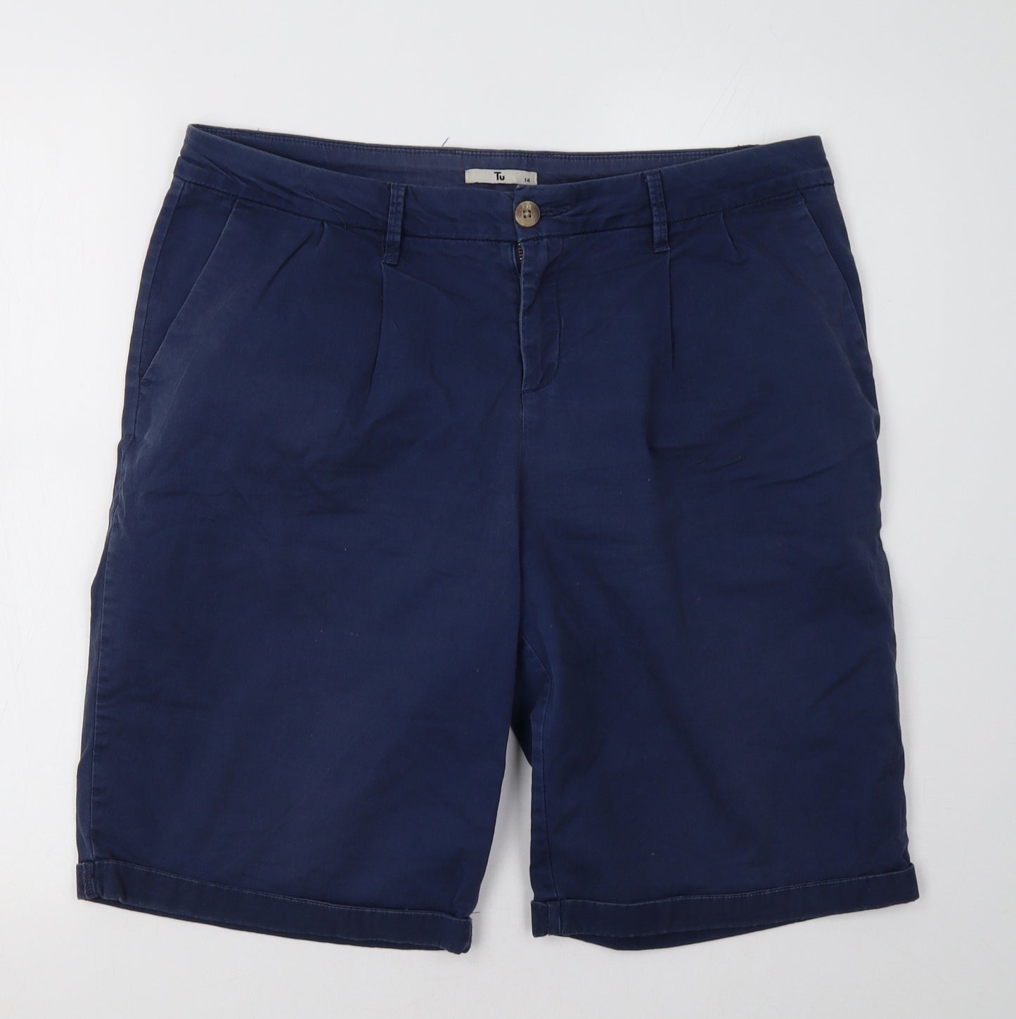 Sainsburys Womens Blue   Chino Shorts Size 14