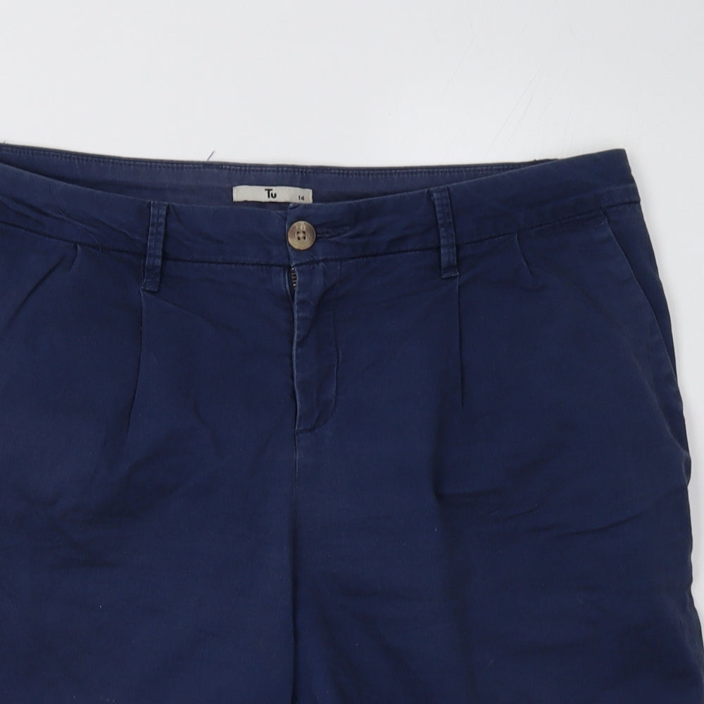 Sainsburys Womens Blue   Chino Shorts Size 14