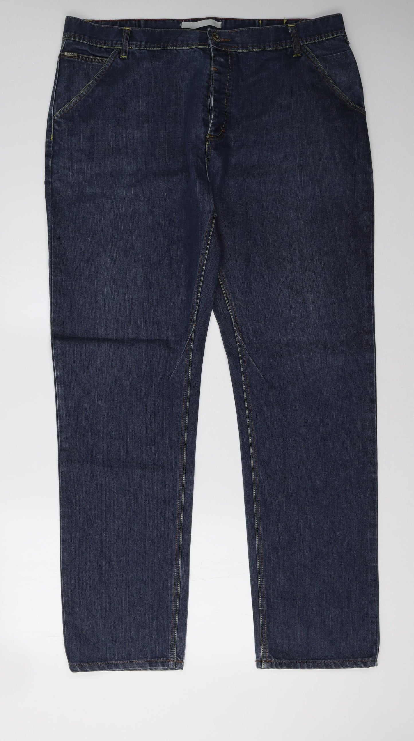 Bench Mens Blue  Denim Straight Jeans Size 38 L34 in