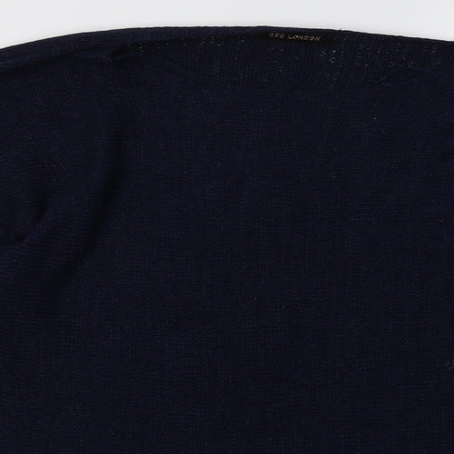 QED London Womens Blue   Pullover Sweatshirt Size L