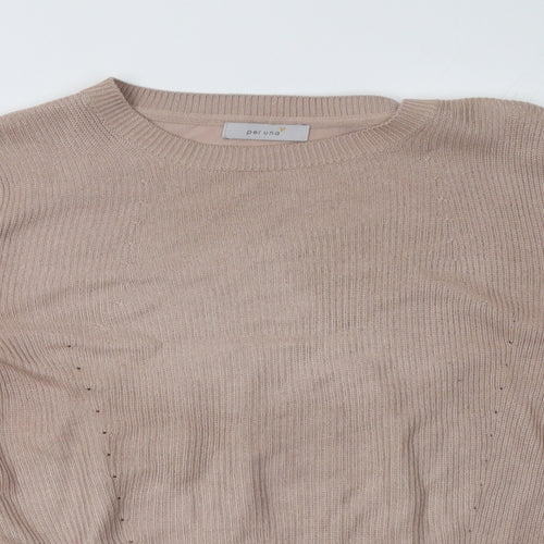 Marks and Spencer Womens Beige   Pullover Sweatshirt Size 12