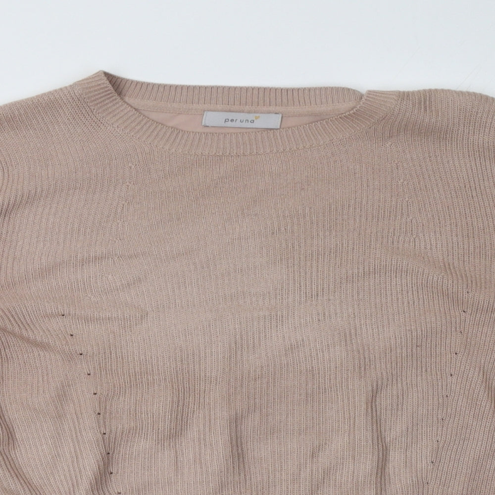 Marks and Spencer Womens Beige   Pullover Sweatshirt Size 12