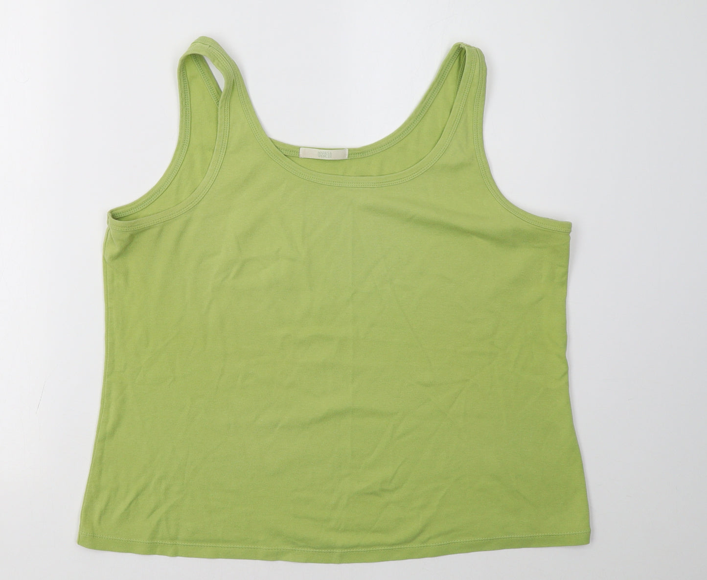 Marks and Spencer Womens Green   Basic Tank Size XL