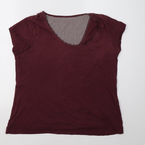 Marks and Spencer Womens Red    Pyjama Top Size 14