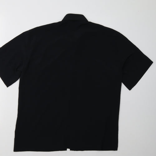 Topshop Womens Black   Basic Button-Up Size 8