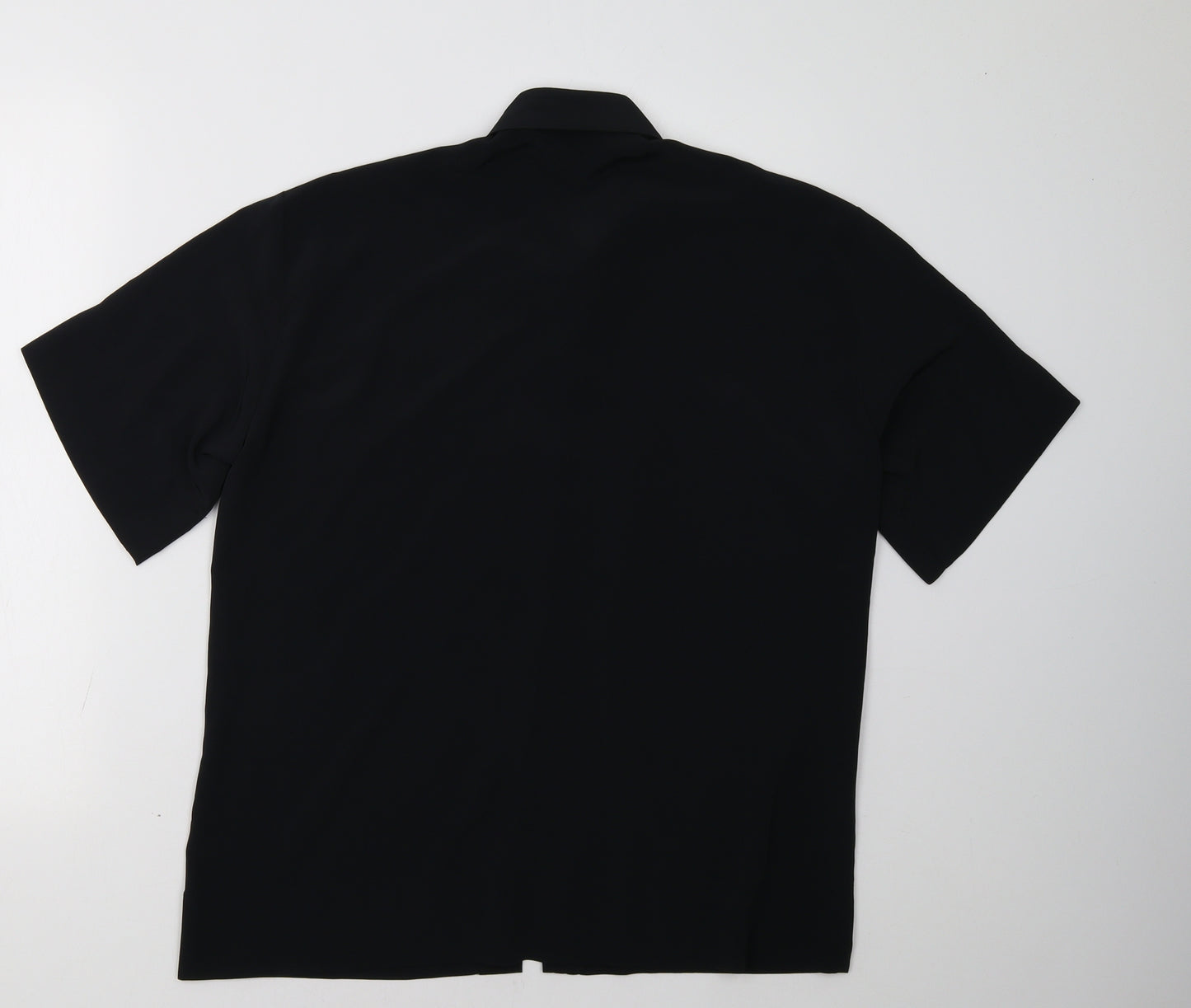 Topshop Womens Black   Basic Button-Up Size 8
