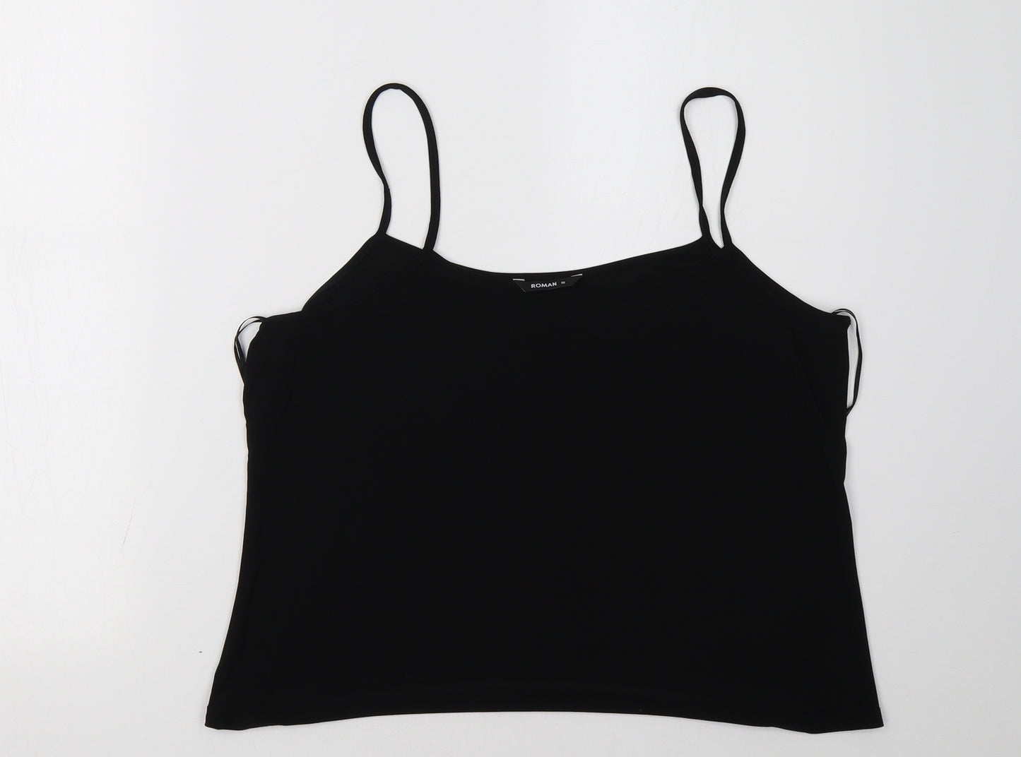 ROMWE Womens Black   Basic Tank Size 18