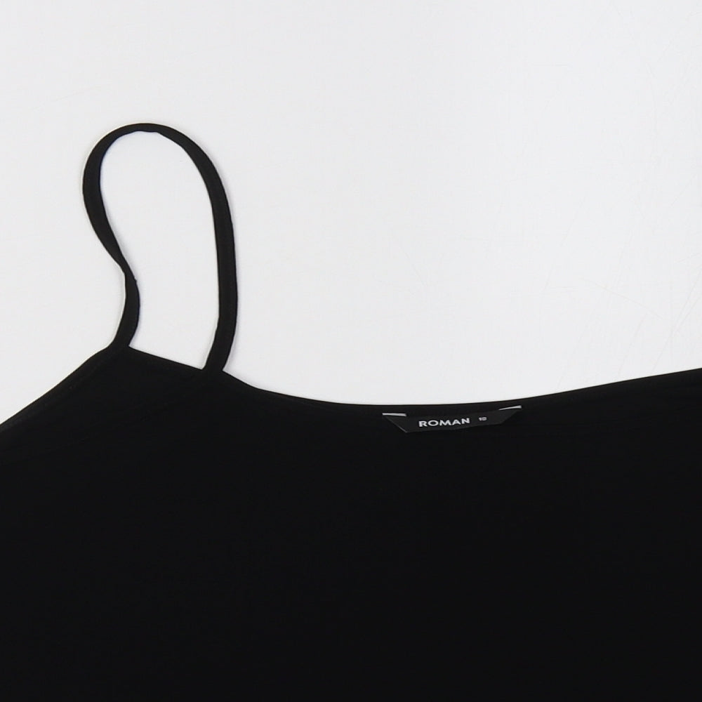 ROMWE Womens Black   Basic Tank Size 18