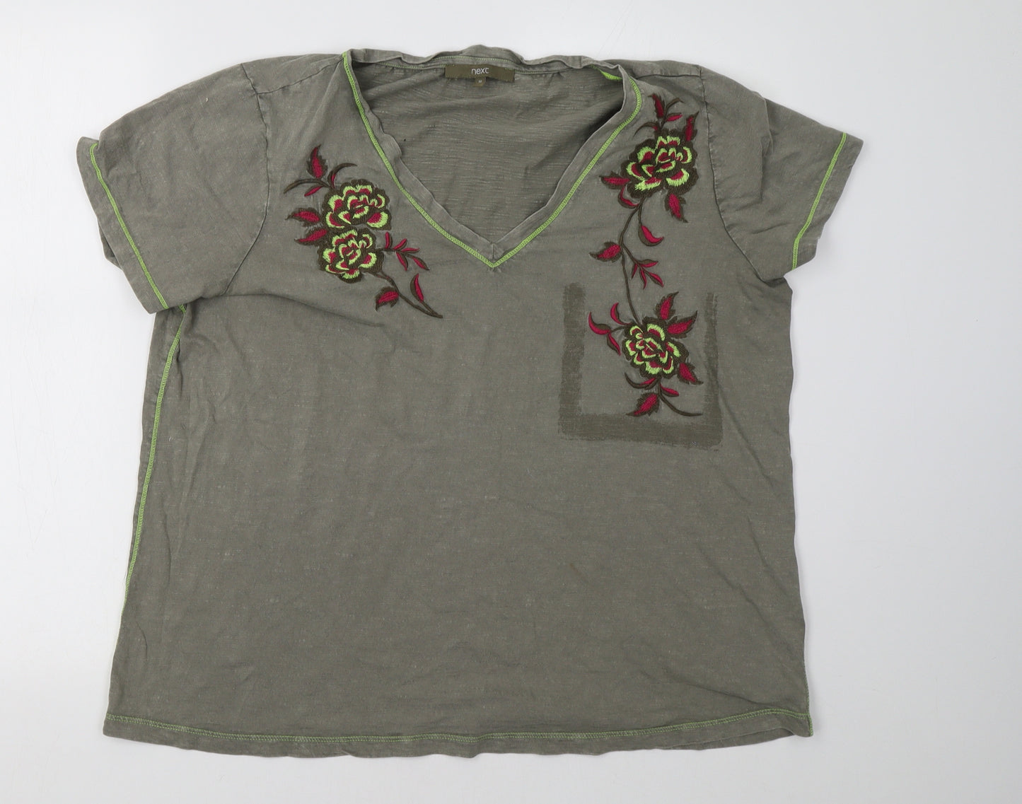NEXT Womens Green   Basic T-Shirt Size 18