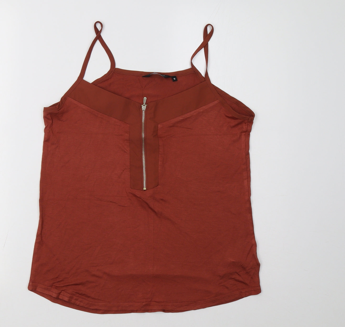 New Look Womens Orange   Basic Tank Size 10
