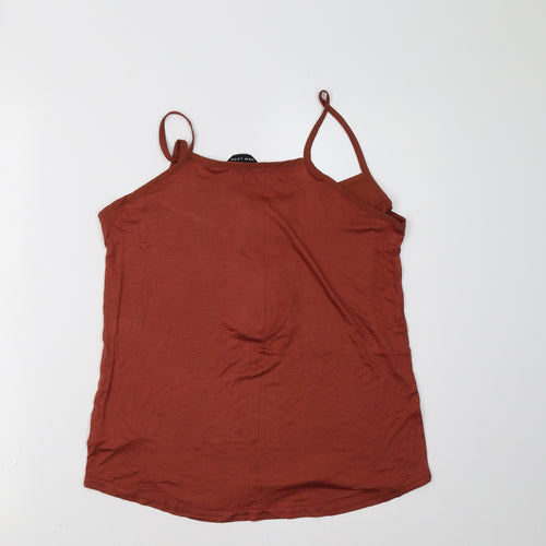 New Look Womens Orange   Basic Tank Size 10