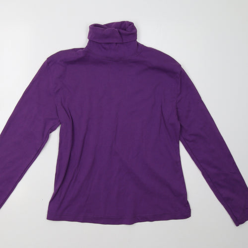 janique Womens Purple   Pullover Sweatshirt Size XL