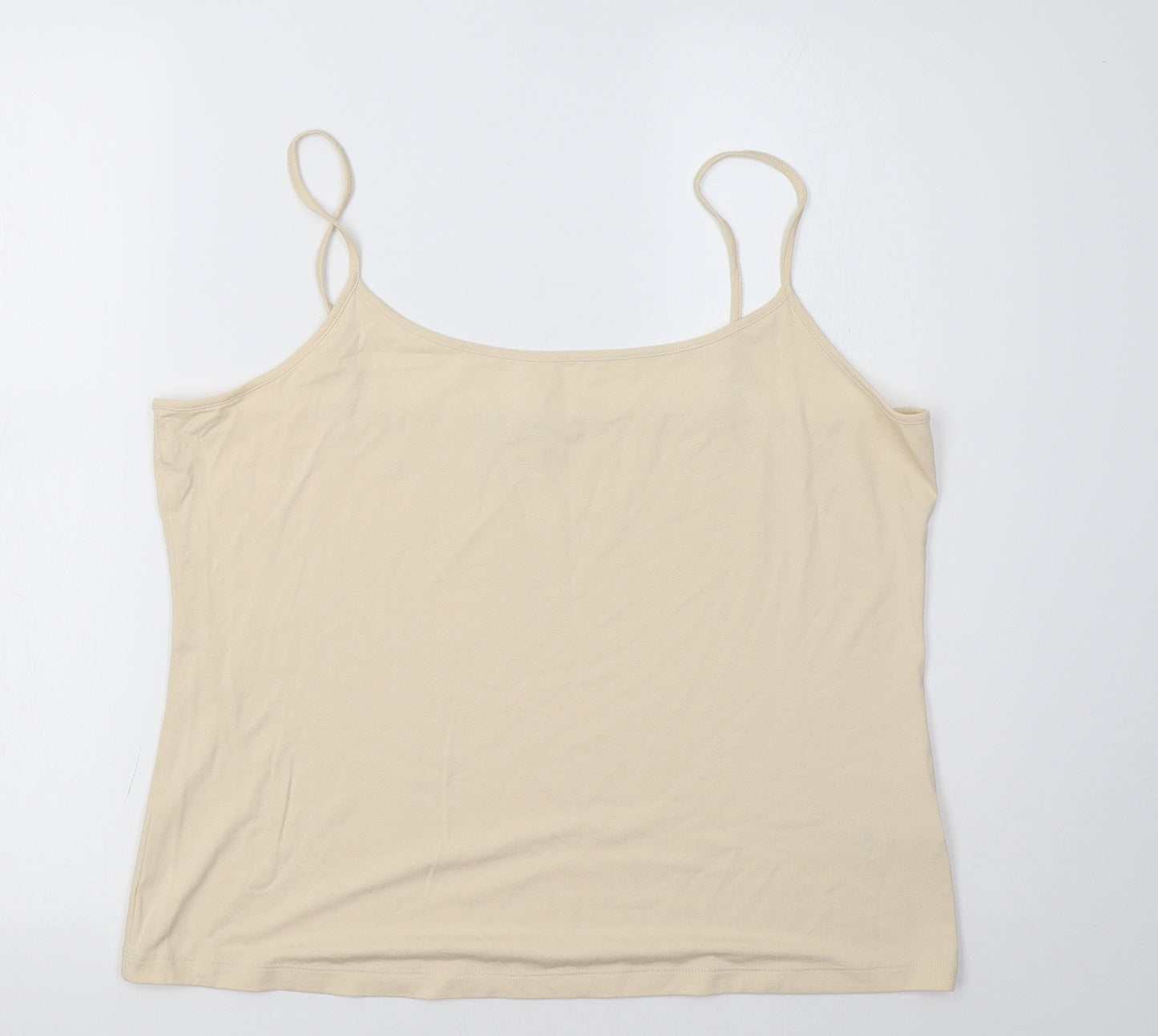 Marks and Spencer Womens Beige   Basic Tank Size 20