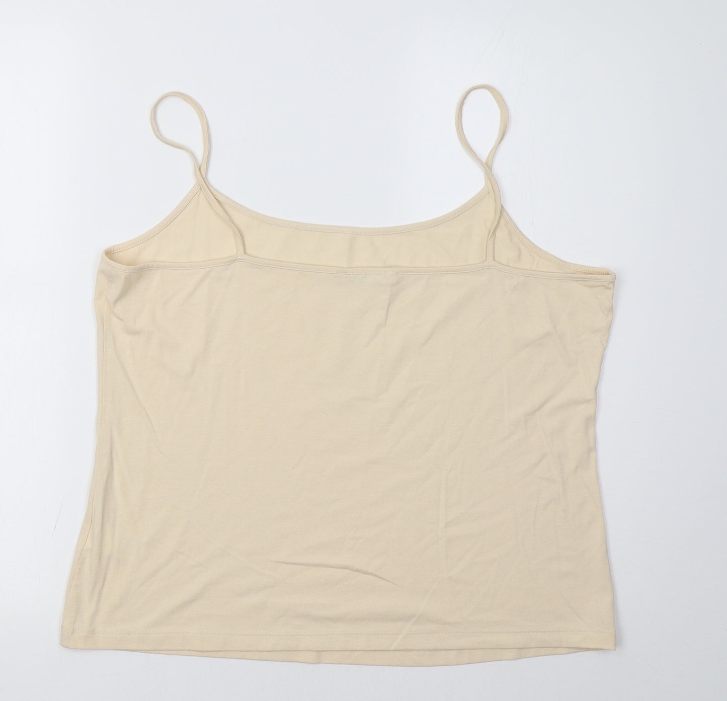 Marks and Spencer Womens Beige   Basic Tank Size 20