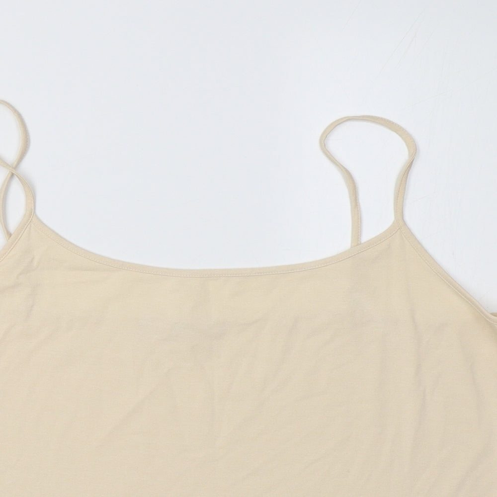 Marks and Spencer Womens Beige   Basic Tank Size 20