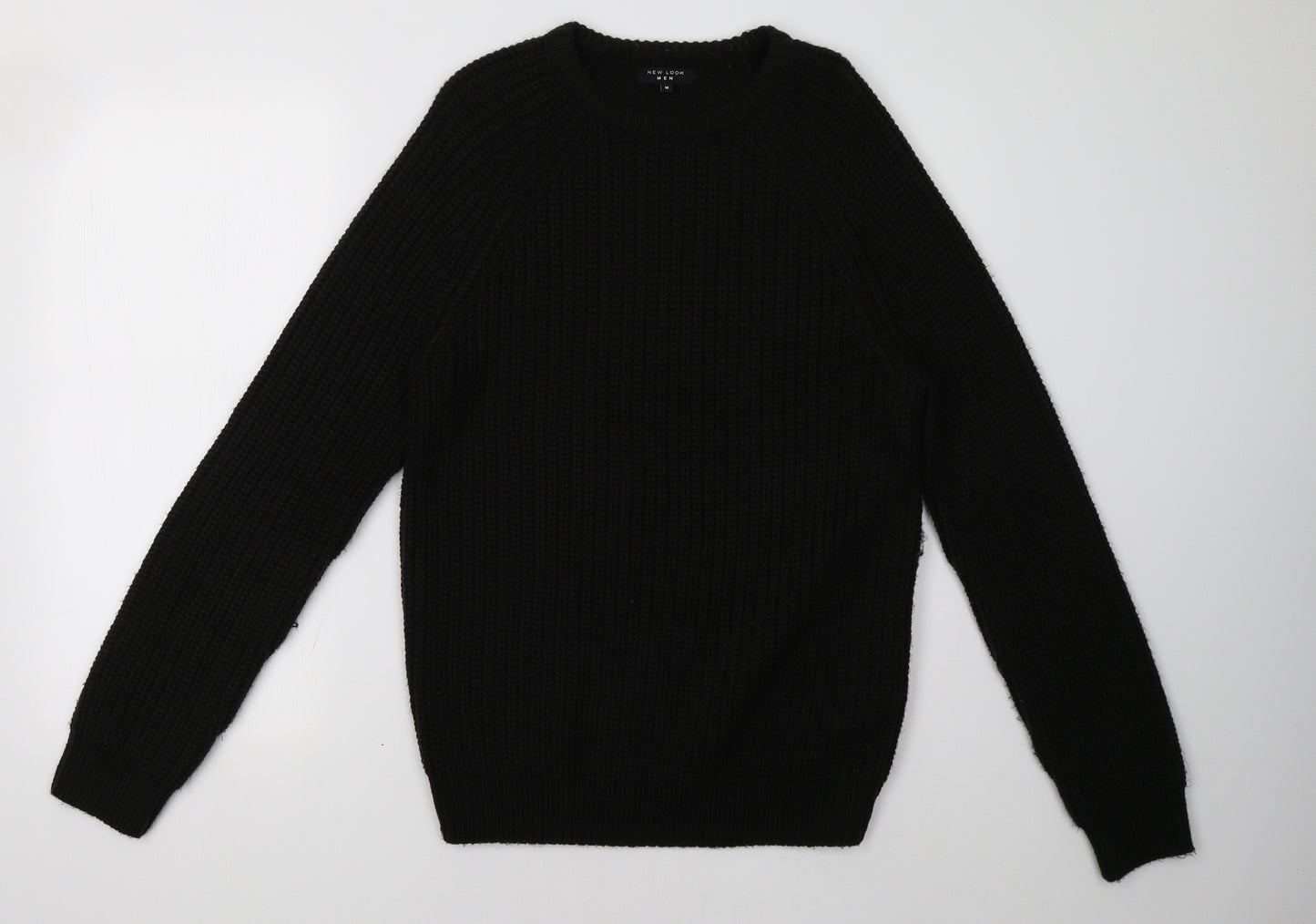 New Look Mens Black   Pullover Sweatshirt Size M