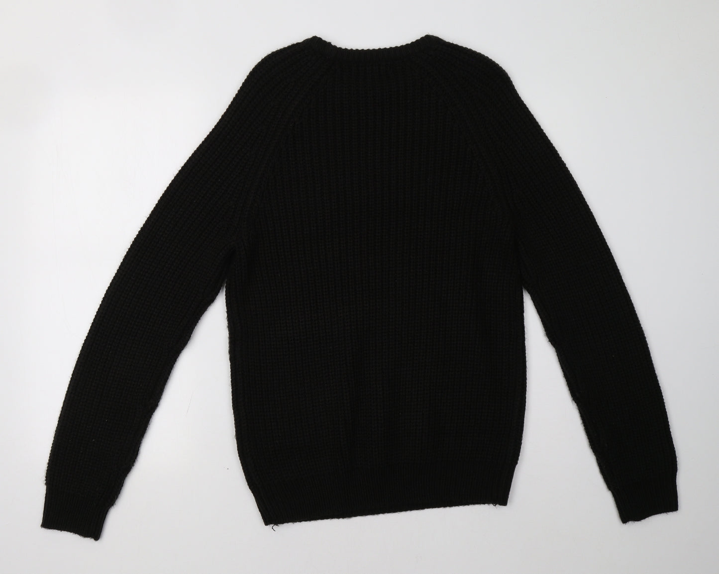 New Look Mens Black   Pullover Sweatshirt Size M