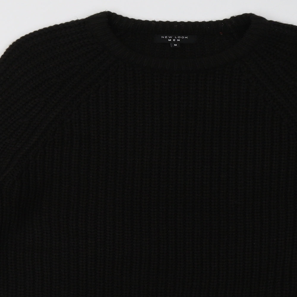 New Look Mens Black   Pullover Sweatshirt Size M